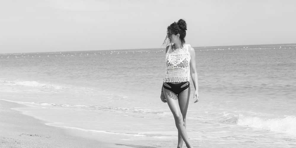 at the beach
